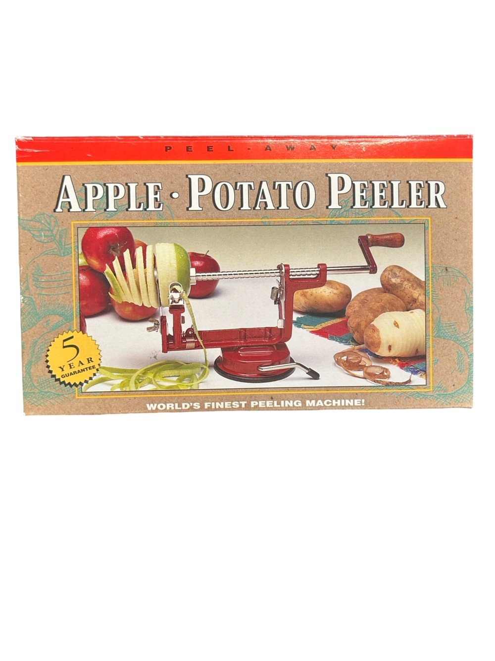 Vintage Back to basics Peel away apple and potatoe peeler model A505 New in Box